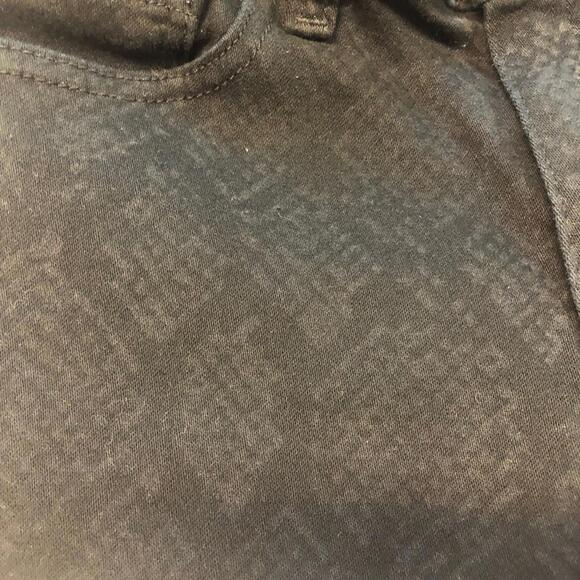 Michael Kors Izzy Skinny Jeans Black Snakeskin Pattern Sexy - Picture 4 of 6